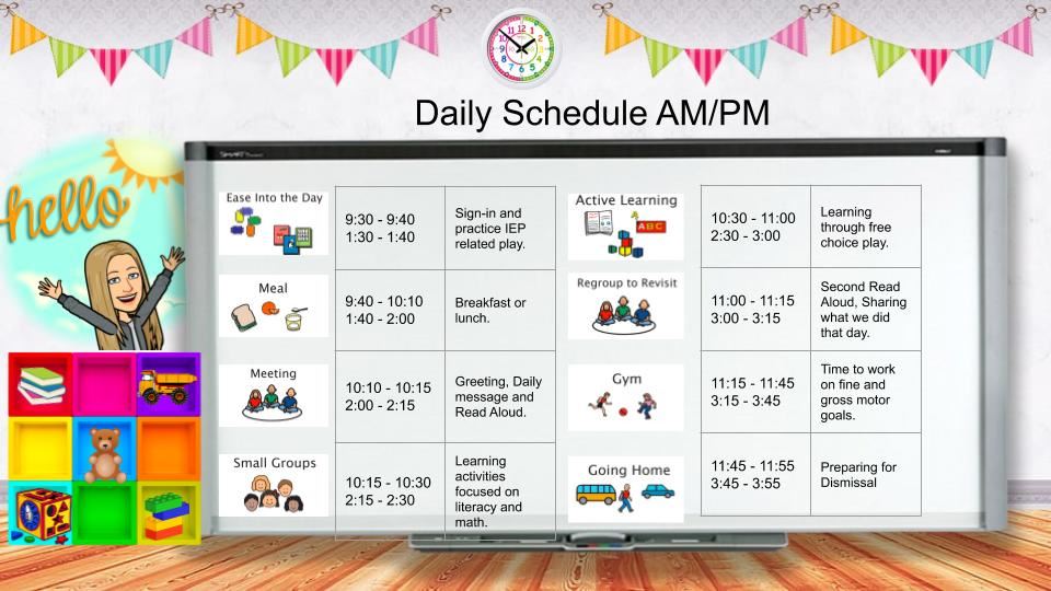 Daily AM/PM Schedule